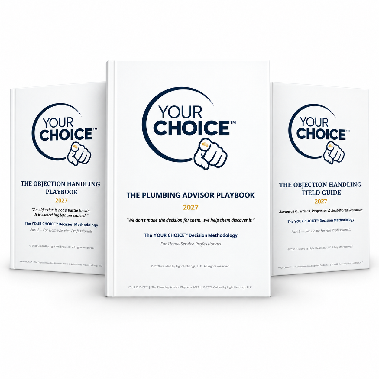 Complete three-part YOUR CHOICE™ Plumbing Advisor Playbook